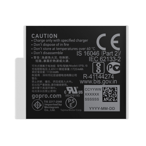 Dwa Akumulatory + Ładowarka GoPro Enduro do HERO 9 / 10 / 11 / 12 Black