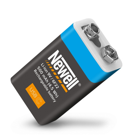 Akumulator 9V Z Wbudowanym USB-C Newell 500mAh