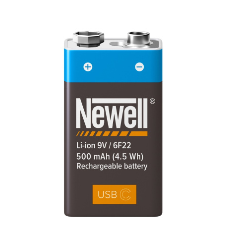 Akumulator 9V Z Wbudowanym USB-C Newell 500mAh
