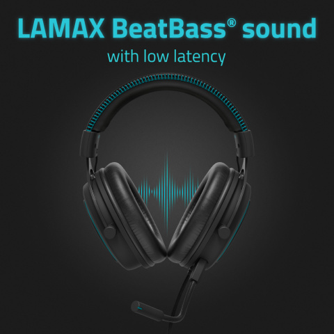 Słuchawki gamingowe nauszne LAMAX Heroes General1