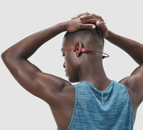 Słuchawki Kostne Shokz OpenRun Czerwone