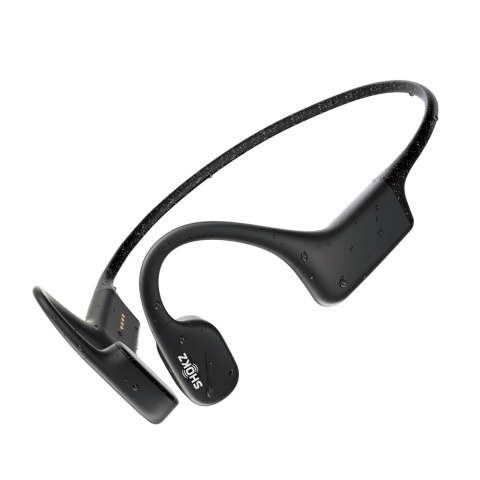 Wodoszczelne słuchawki kostne Shokz OpenSwim czarne