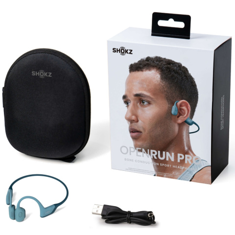 Słuchawki Sportowe Kostne Shokz OpenRun Pro niebieskie