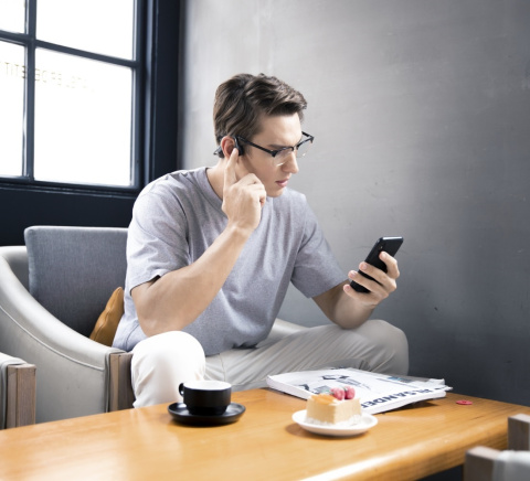 Słuchawki kostne Shokz OpenMove szare