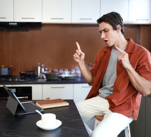 Słuchawki kostne Shokz OpenMove szare