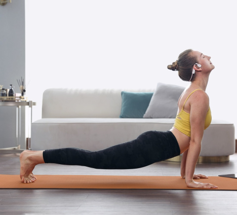 Słuchawki kostne Shokz OpenMove różowe