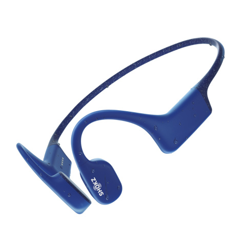 Wodoszczelne słuchawki kostne Shokz OpenSwim niebieskie
