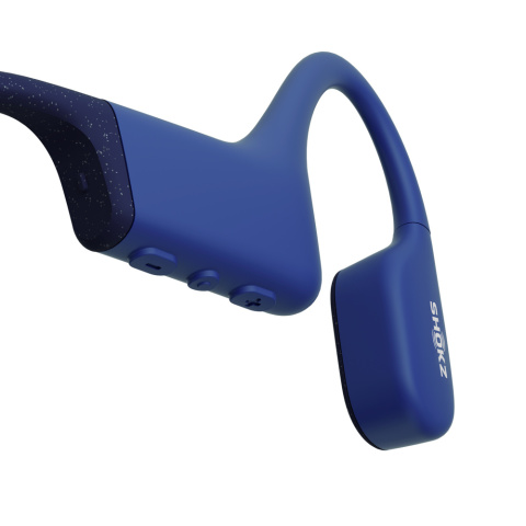 Wodoszczelne słuchawki kostne Shokz OpenSwim niebieskie