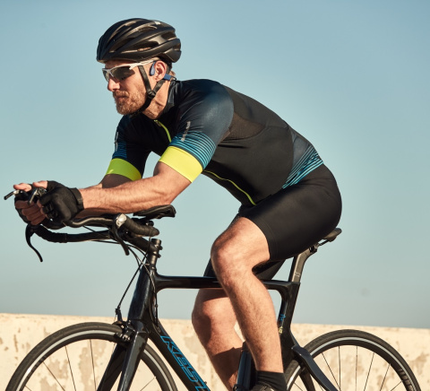 Wodoszczelne słuchawki kostne Shokz OpenSwim niebieskie