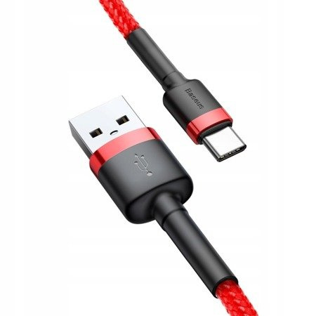 Baseus Cafule Cable USB-C 0.5m 3A Red - Kabel