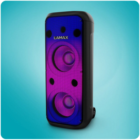 Potężny Bezprzewodowy Głośnik Karaoke LAMAX PARTYBOX 700W LED BT POWER BASS