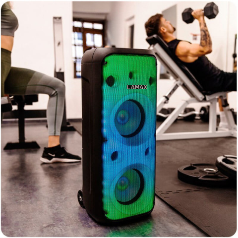 Potężny Bezprzewodowy Głośnik Karaoke LAMAX PARTYBOX 700W LED BT POWER BASS
