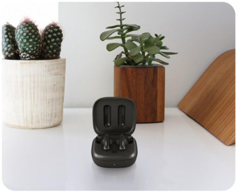 Dokanałowe słuchawki bezprzewodowe Lamax Clips1 ANC Black