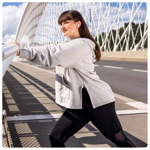 Dokanałowe słuchawki bezprzewodowe Lamax Clips1 White