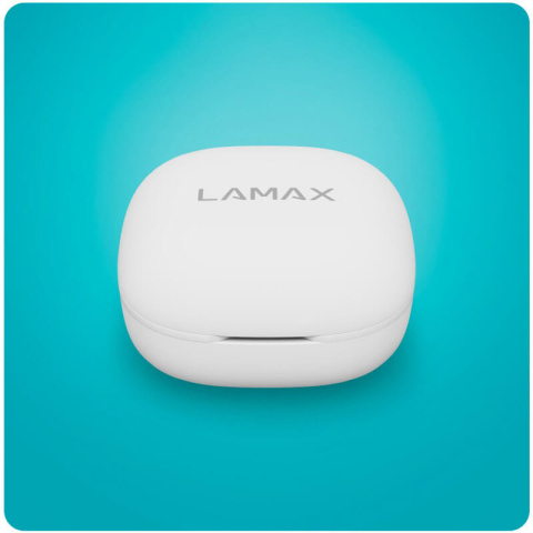 Dokanałowe słuchawki bezprzewodowe Lamax Clips1 ANC White