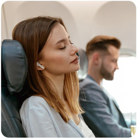 Dokanałowe słuchawki bezprzewodowe Lamax Clips1 ANC White