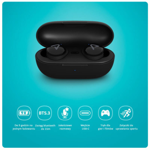 Dokanałowe słuchawki bezprzewodowe Lamax Dots3