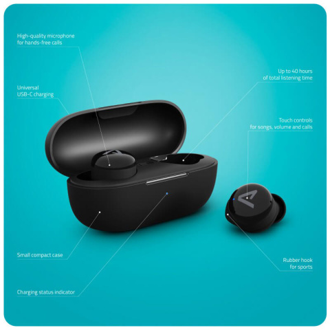 Dokanałowe słuchawki bezprzewodowe Lamax Dots3