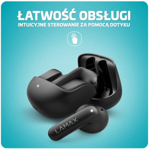 Douszne bezprzewodowe słuchawki Lamax Tones1 Black