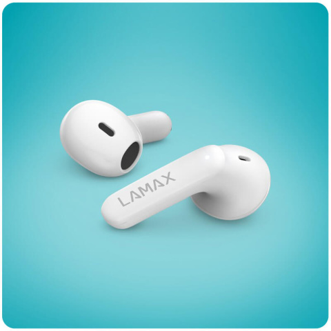 Douszne bezprzewodowe słuchawki Lamax Tones1 White