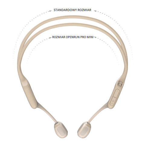 Słuchawki Sportowe Kostne Shokz OpenRun Pro Mini beżowe