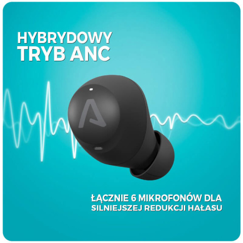 Dokanałowe słuchawki bezprzewodowe Lamax Dots3 ANC