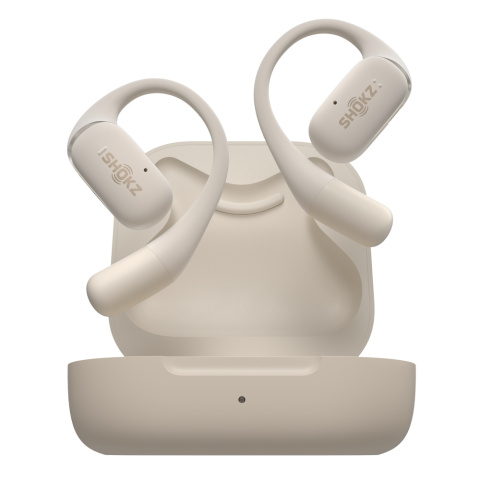 Słuchawki bezprzewodowe Shokz OpenFit beżowe