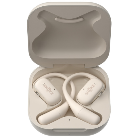 Słuchawki bezprzewodowe Shokz OpenFit beżowe