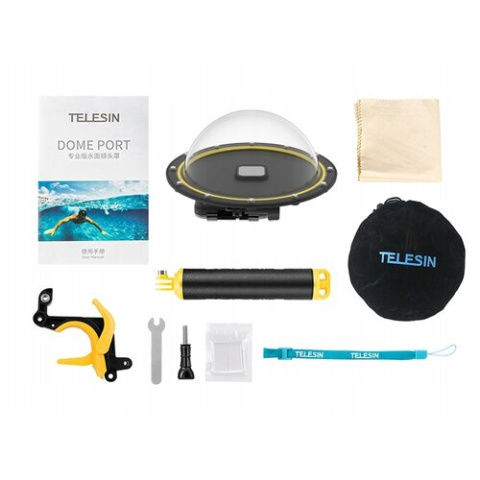 Telesin - Wodoszczelna obudowa kopułowa dla GoPro Hero 9/10/11/Waterproof Dome port for GoPro Hero9/10/11