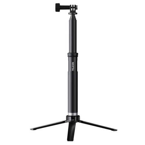 Aluminiowy selfie stick 90 cm z funkcją statywu do kamer GoPro, DJI, Insta360