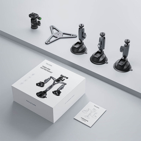 Potrójna przyssawka TELESIN