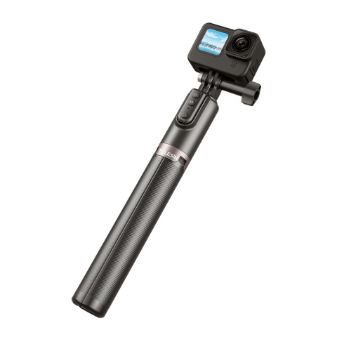 Selfie stick z pilotem do smartfonów i kamer GoPro HERO 12, 11,10, 9 Black