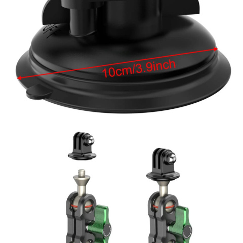 Uchwyt samochodowy przyssawka Labpano do kamer sportowych