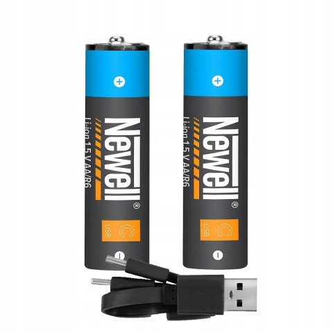 2x Akumulator AA z wbudowanym USB-C Newell 1550mAh