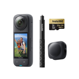 Insta360 X4 Explorer Bundle - kamera sferyczna 360° z zestawem akcesoriów