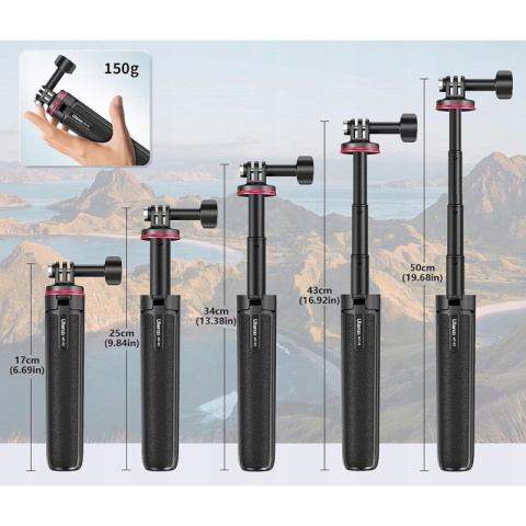 Uniwersalny Mini Statyw Tripod Selfiestick Ulanzi Do Kamer Sportowych GoPro Uniwersalny Mini Statyw Tripod Selfiestick Ulanzi Do Kamer Sportowych GoPro