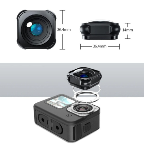 Soczewka Telesin Max Lens Mod do GoPro Hero 9 / 10 / 11 / 12