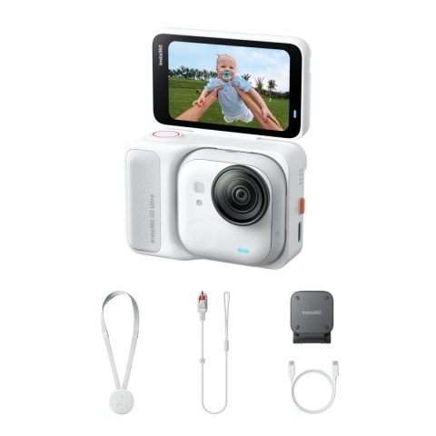 Insta360 GO Ultra Standard Bundle (Artic White) - kamera sportowa 53g