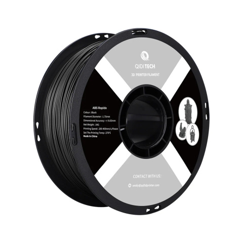 QIDI ABS Rapido Filament (Black) - filament do drukarki 3D czarny QIDI ABS Rapido Filament (Black) - filament do drukarki 3D czarny