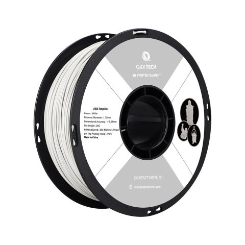 QIDI ABS Rapido Filament (White) - filament do drukarki 3D biały QIDI ABS Rapido Filament (White) - filament do drukarki 3D biały