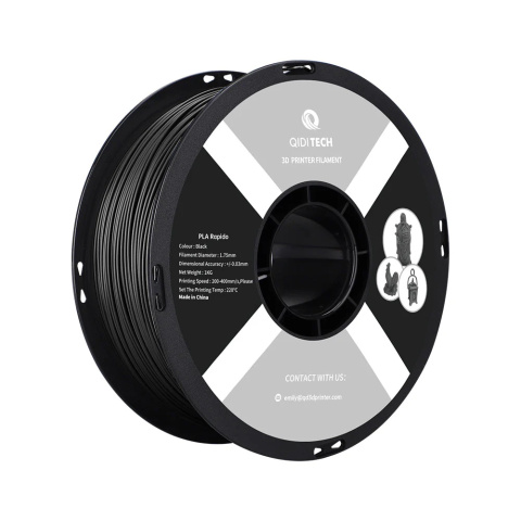 QIDI PLA Rapido Filament (Black) - filament do drukarki 3D czarny QIDI PLA Rapido Filament (Black) - filament do drukarki 3D czarny