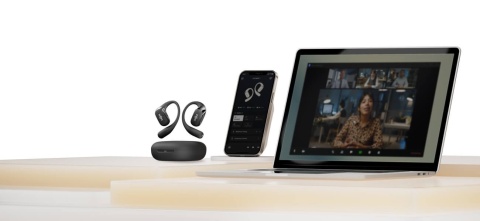 Słuchawki bezprzewodowe Shokz OpenFit 2 czarne