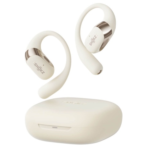 Słuchawki bezprzewodowe Shokz OpenFit 2 beżowe