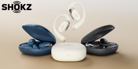 Słuchawki bezprzewodowe Shokz OpenFit 2 beżowe