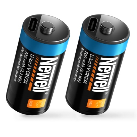 Akumulator USB-C CR123A 700 mAh 2 szt. blister - Newell