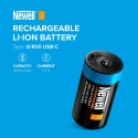 Akumulator USB-C D/R20 4000 mAh 2 szt. blister - Newell