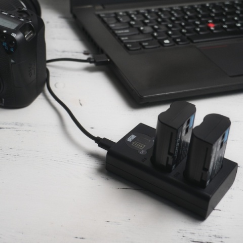 Ładowarka Dwukanałowa DL-USB-C Do akumulatorów DMW-BLK22 - Newell