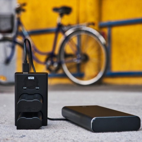 Ładowarka Dwukanałowa DL-USB-C Do akumulatorów DMW-BLK22 - Newell