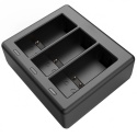 Ładowarka trójkanałowa w zestawie z dwoma bateriami do GoPro HERO 9 Black