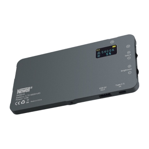 Lampa LED RGB-W z dyfuzorem i statywem Rangha Set - Newell